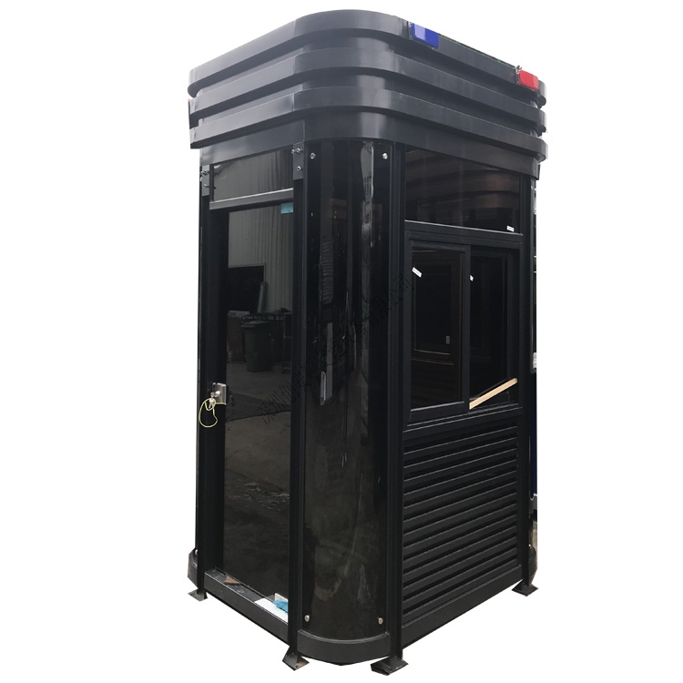 Grey and Brown Steel Prefab House Guard House Traffic Booth